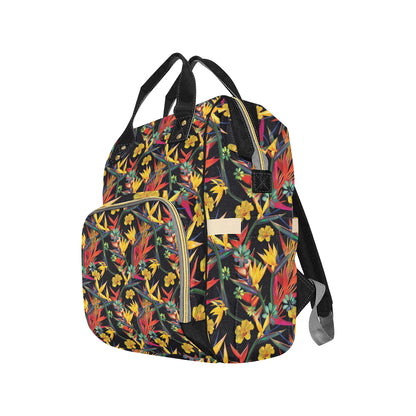 Bird Of Paradise Pattern Print Design BOP016 Diaper Bag Backpack