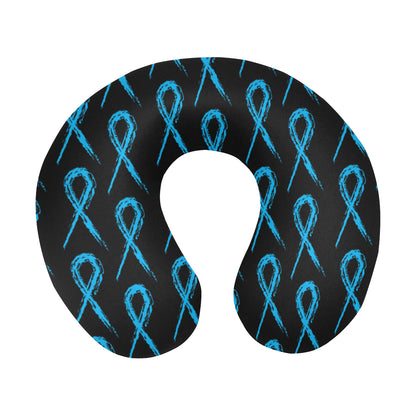 Prostate cancer Pattern Print Design A02 U-Shaped Travel Neck Pillow