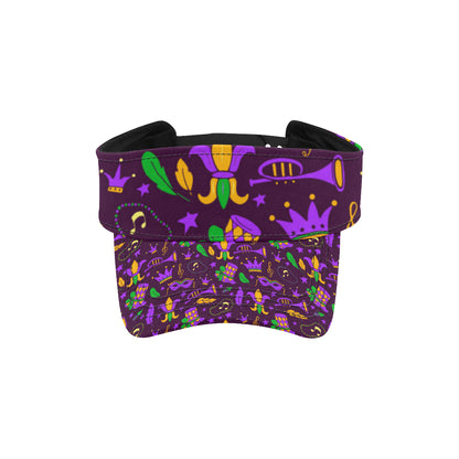 Mardi Gras Pattern Print Design 08 Unisex Sun Visor