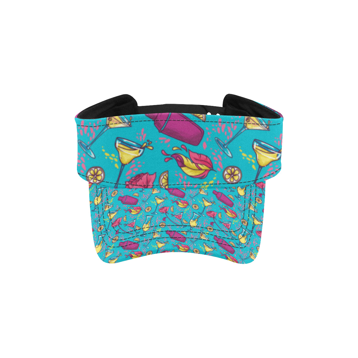 Cocktail Pattern Print Design 03 Unisex Sun Visor