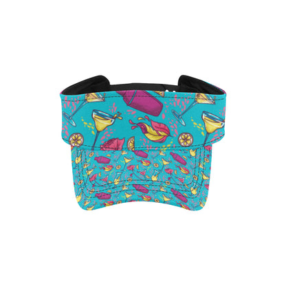 Cocktail Pattern Print Design 03 Unisex Sun Visor