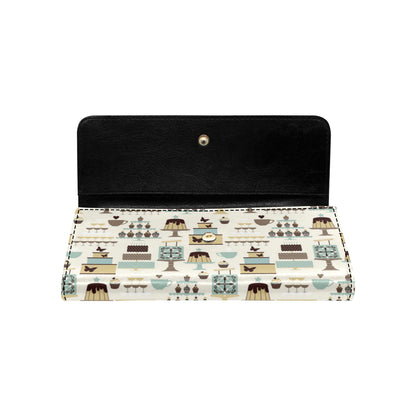 Cake Pattern Print Design 02 Women's Trifold Wallet