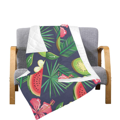 Tropical Fruits Pattern Print Design TF05 Premium Quilt