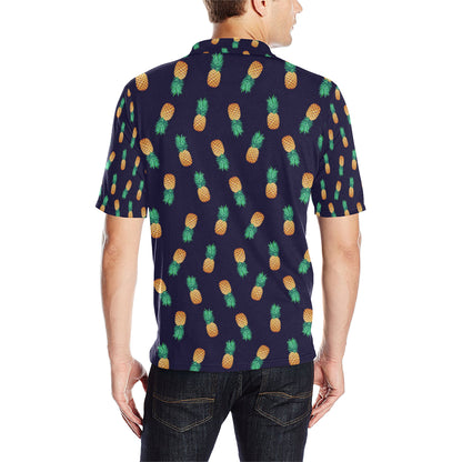 Pineapple Pattern Men Polo Shirt