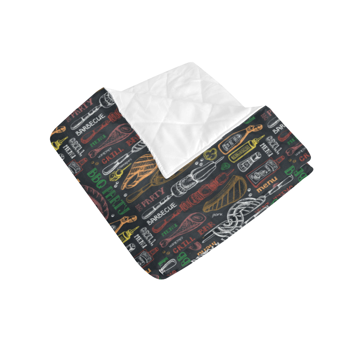 Barbecue Pattern Print Design 03 Premium Quilt