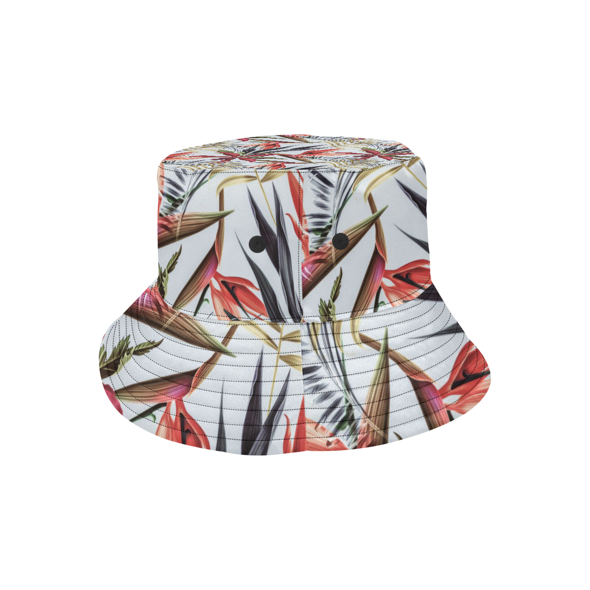 Tropical Flower Pattern Print Design TF021 Unisex Bucket Hat