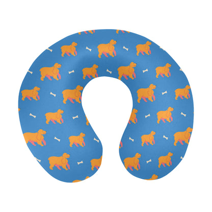 Cocker Pattern Print Design 04 U-Shaped Travel Neck Pillow