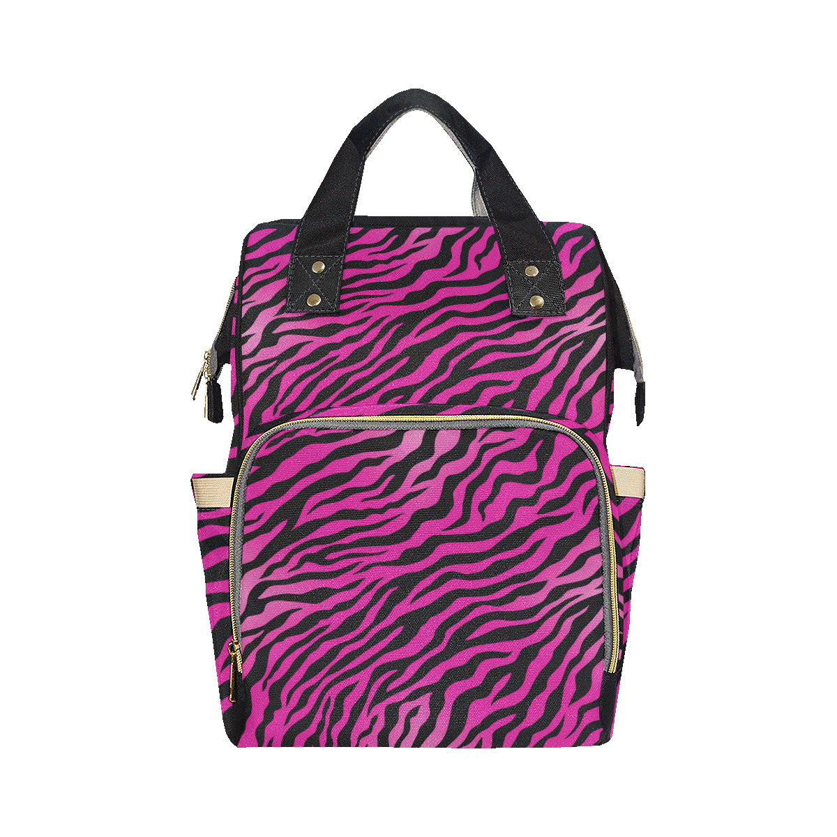 Pink Zebra Diaper Bag Backpack