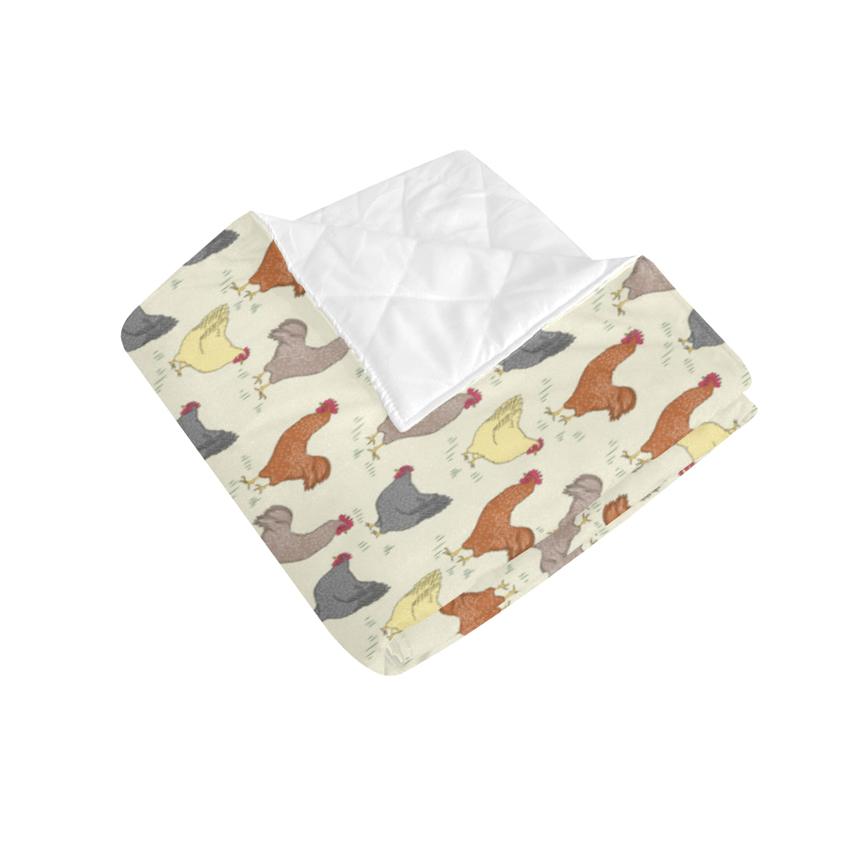 Chicken Pattern Print Design 05 Premium Quilt