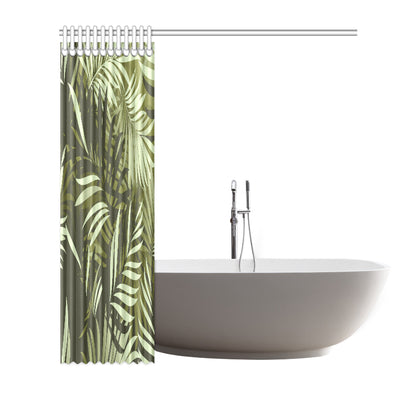 Palm Leaves Pattern Print Design PL05 Shower Curtain