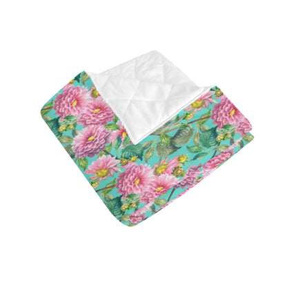 Dahlia Pattern Print Design DH07 Premium Quilt