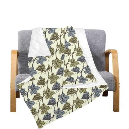 Grape Pattern Print Design GP03 Premium Quilt