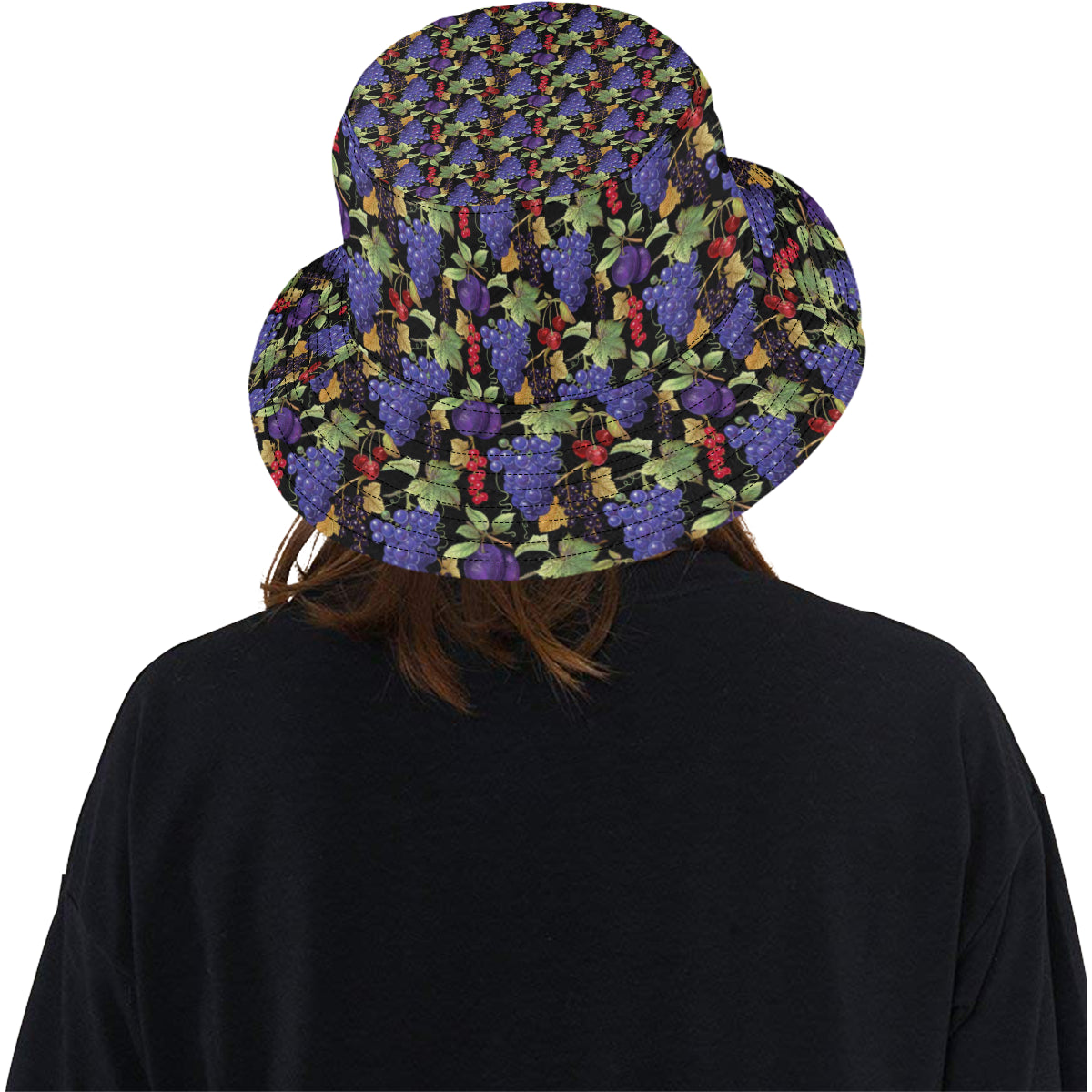 Grape Pattern Print Design GP05 Unisex Bucket Hat