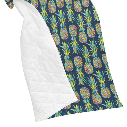 Pineapple Color Art Premium Quilt