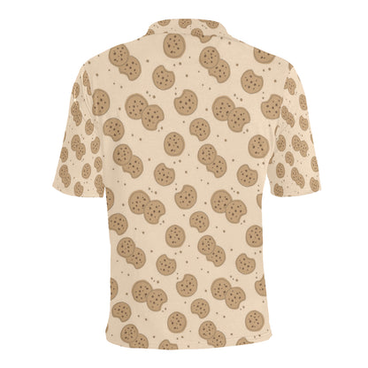 Biscuit Pattern Print Design 02 Men Polo Shirt