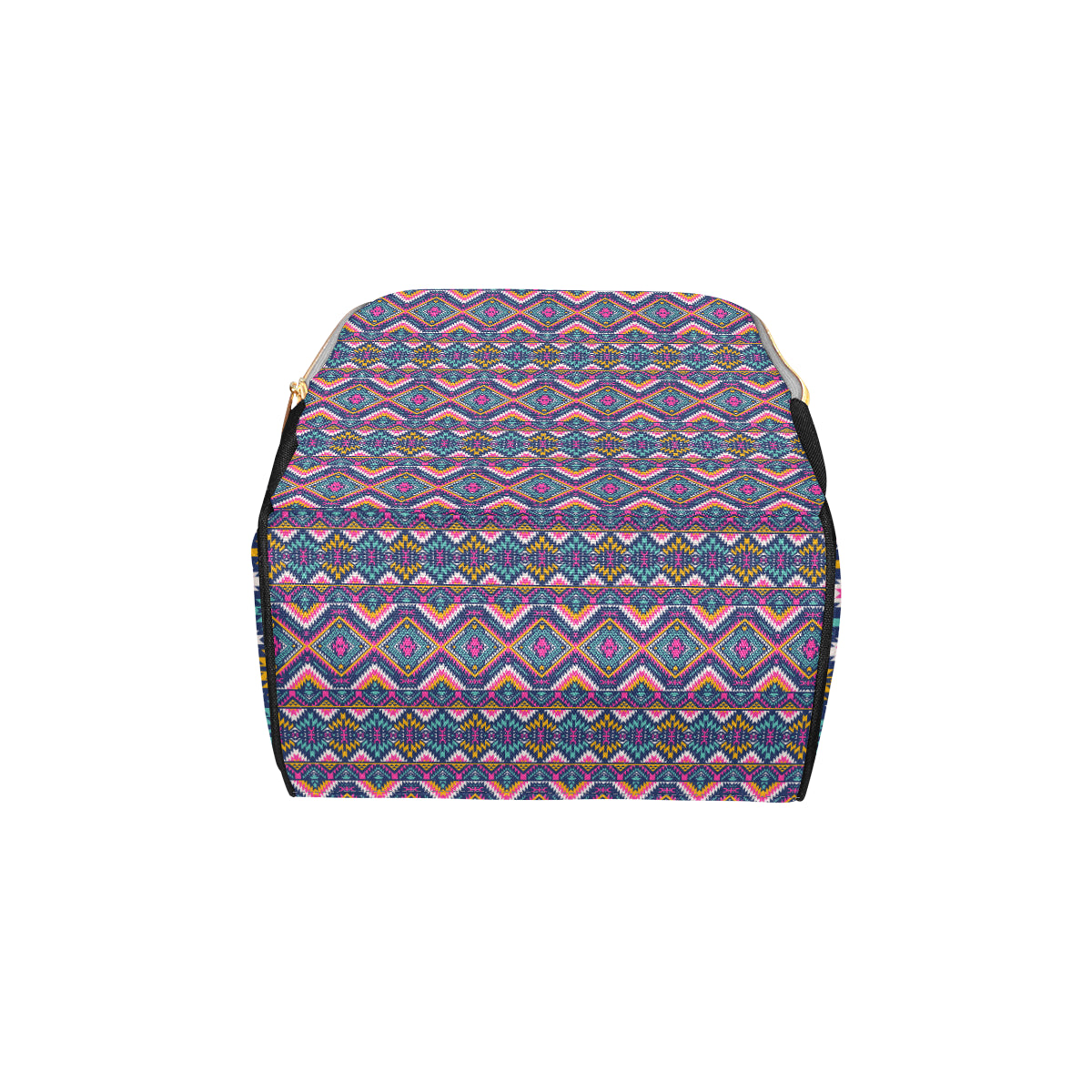 Indian Navajo Pink Themed Design Print Diaper Bag Backpack