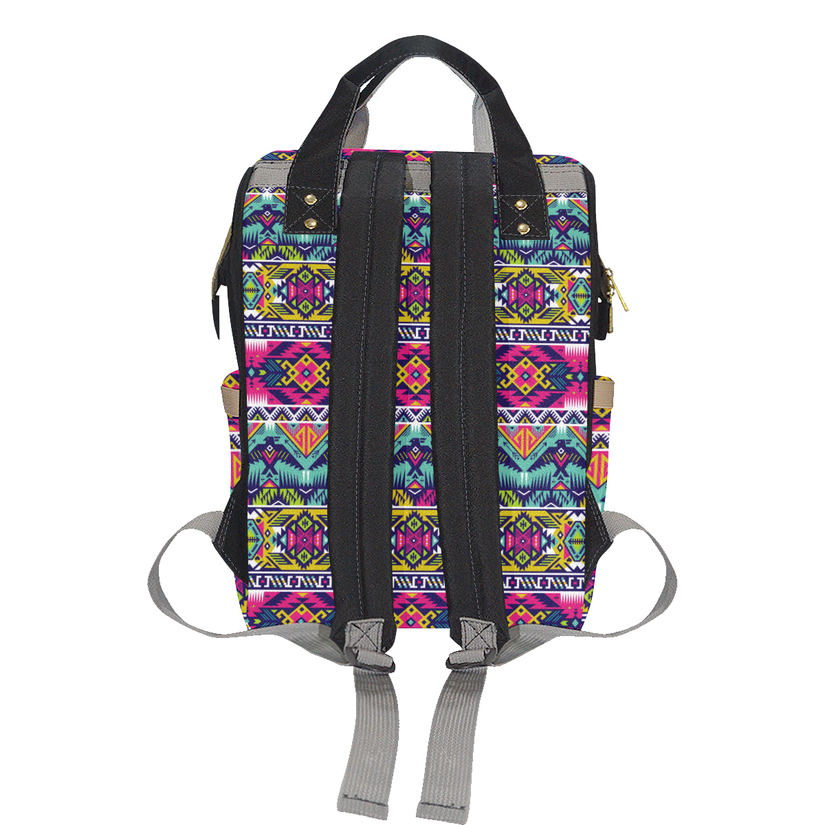 Indian Navajo Color Themed Design Print Diaper Bag Backpack