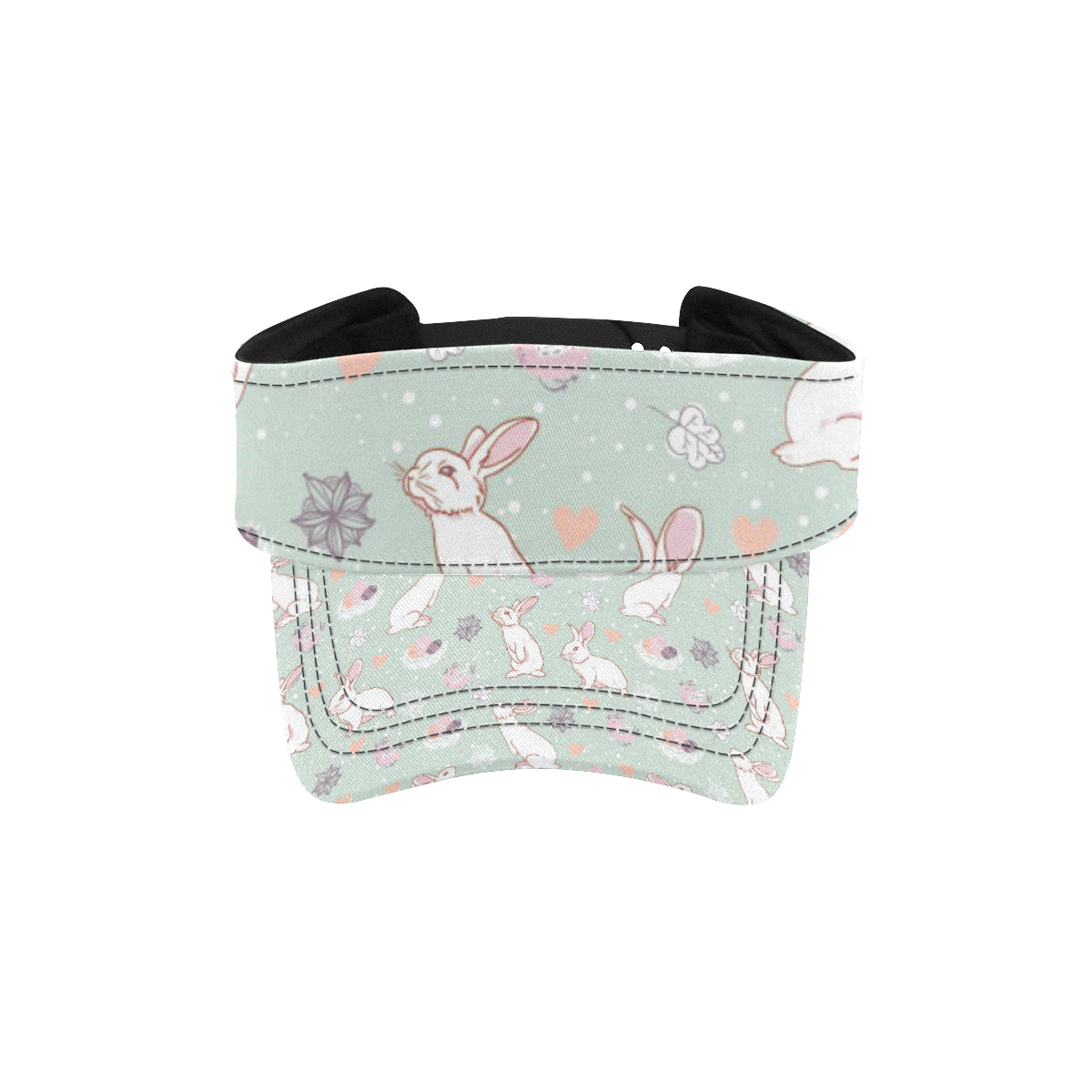 Rabbit Pattern Print Design RB011 Unisex Sun Visor