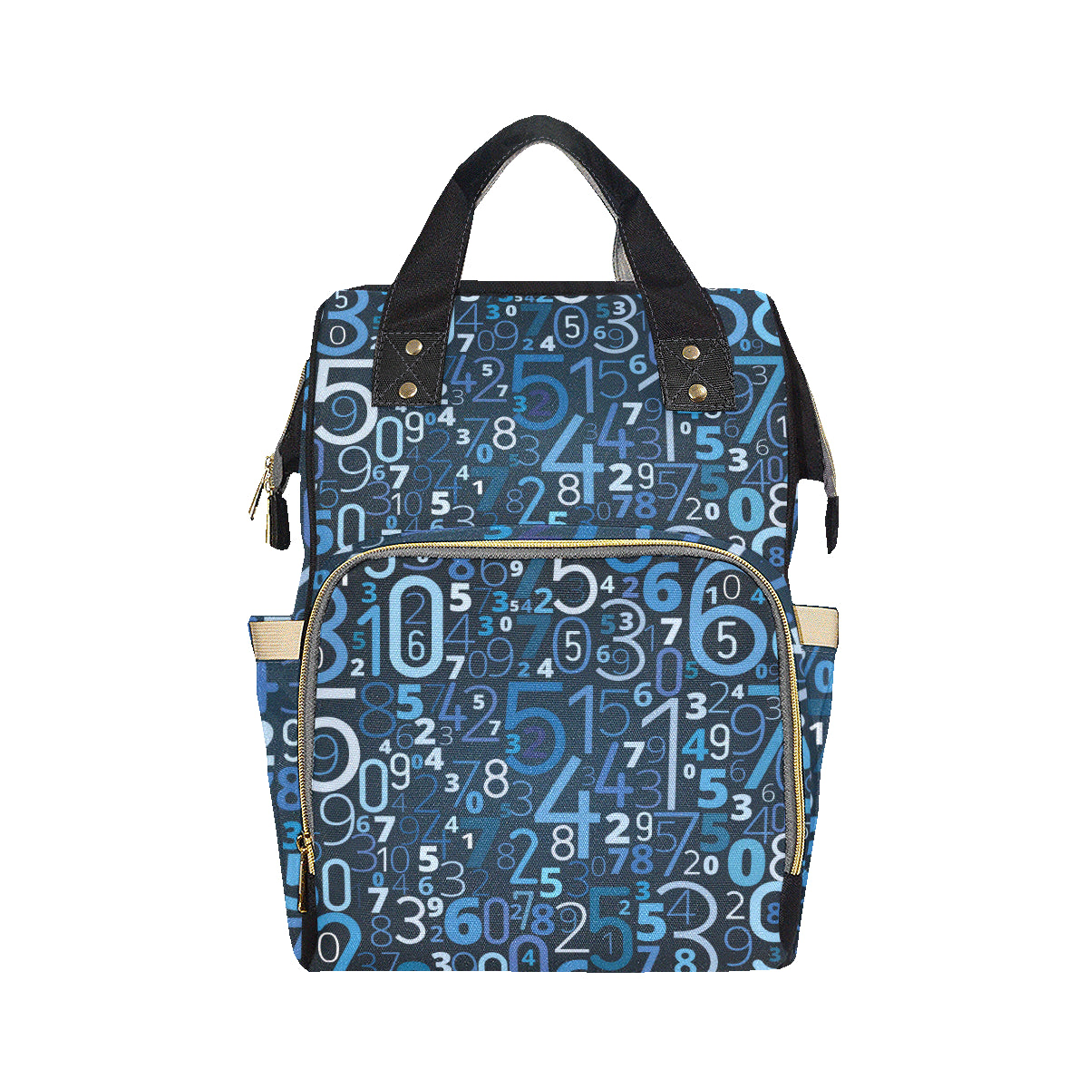 Number Pattern Print Design A02 Diaper Bag Backpack