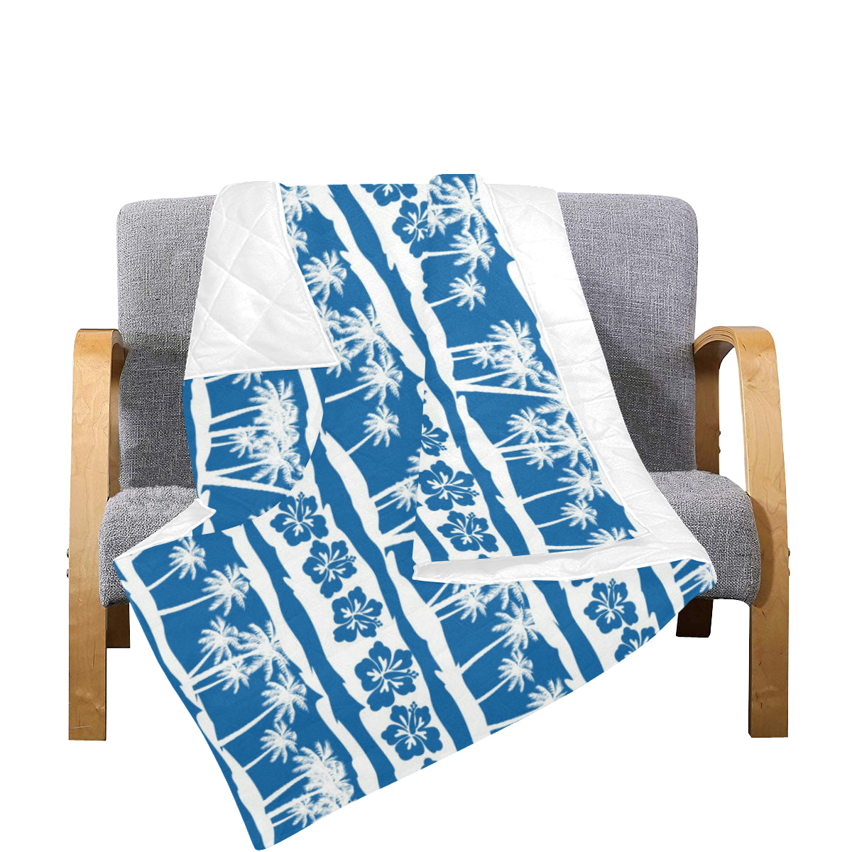 Hawaiian Themed Pattern Print Design H021 Premium Quilt