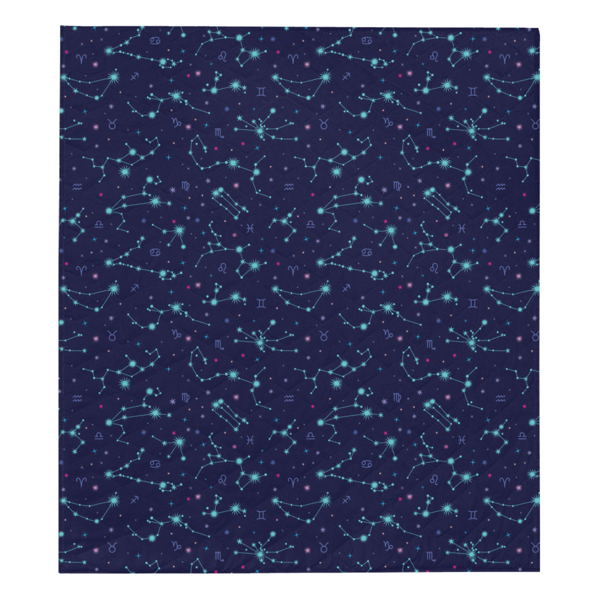Constellation Pattern Print Design 01 Premium Quilt