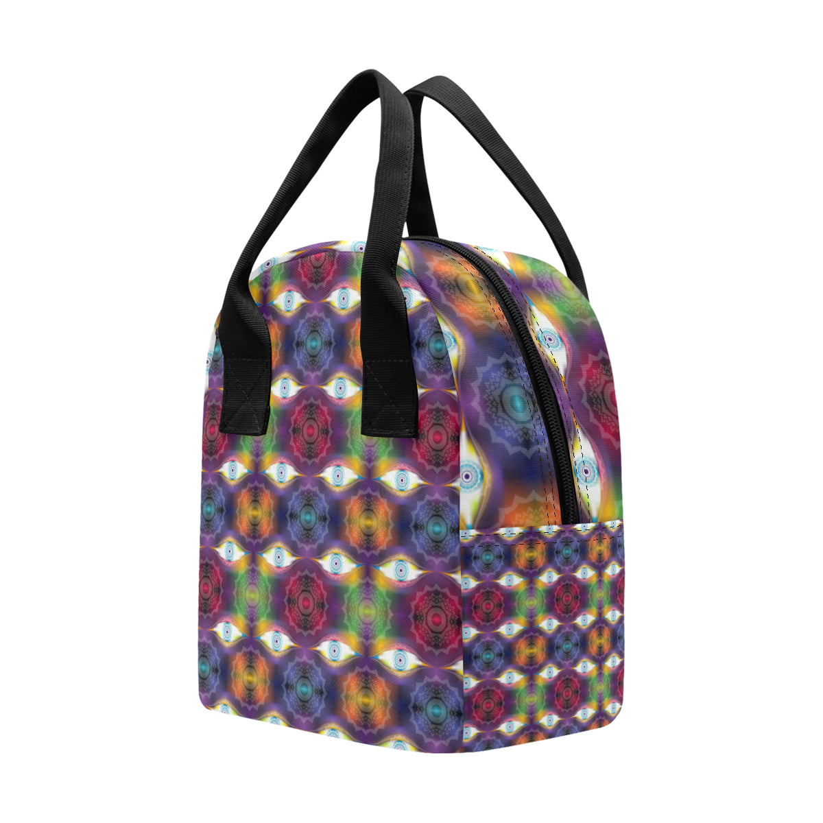 Chakra Eye Print Pattern Insulated Lunch Bag