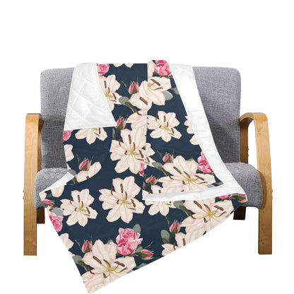 Lily Pattern Print Design LY04 Premium Quilt