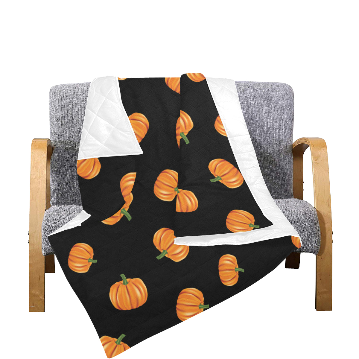 Pumpkin Pattern Print Design A05 Premium Quilt