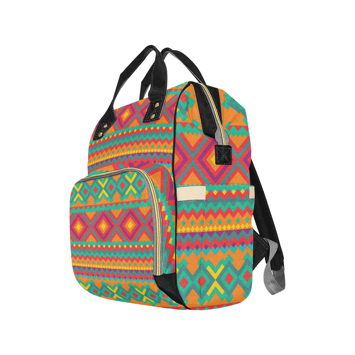 Mexican Pattern Print Design 04 Diaper Bag Backpack