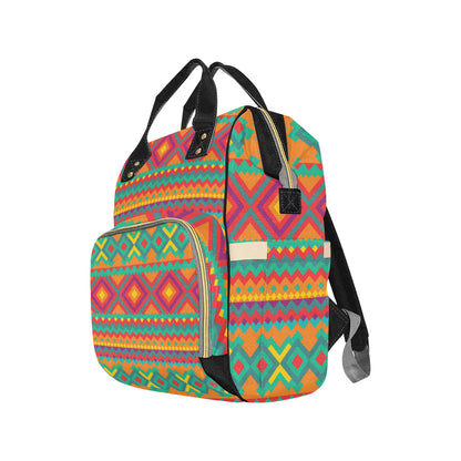 Mexican Pattern Print Design 04 Diaper Bag Backpack