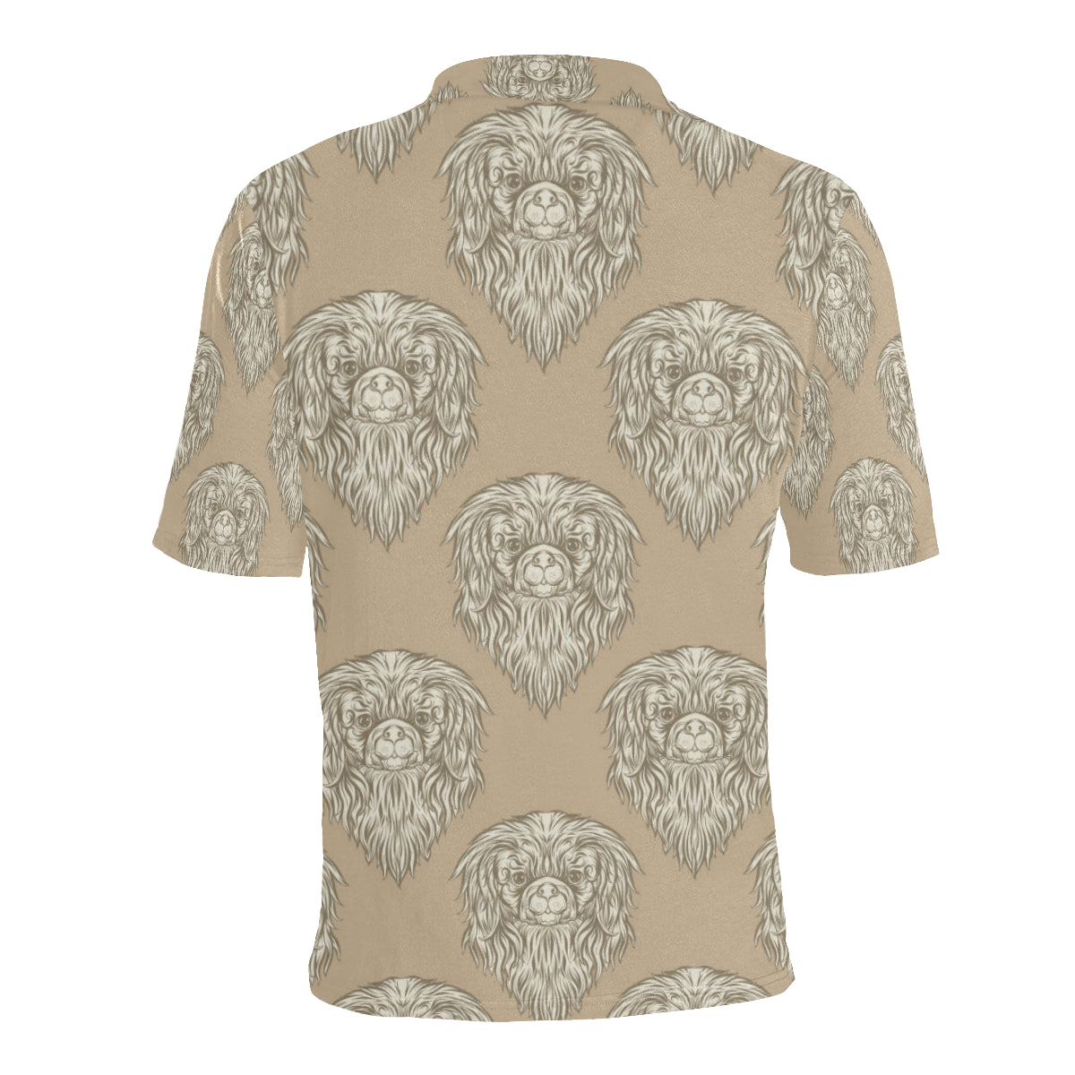 Pekingese Pattern Print Design A01 Men Polo Shirt