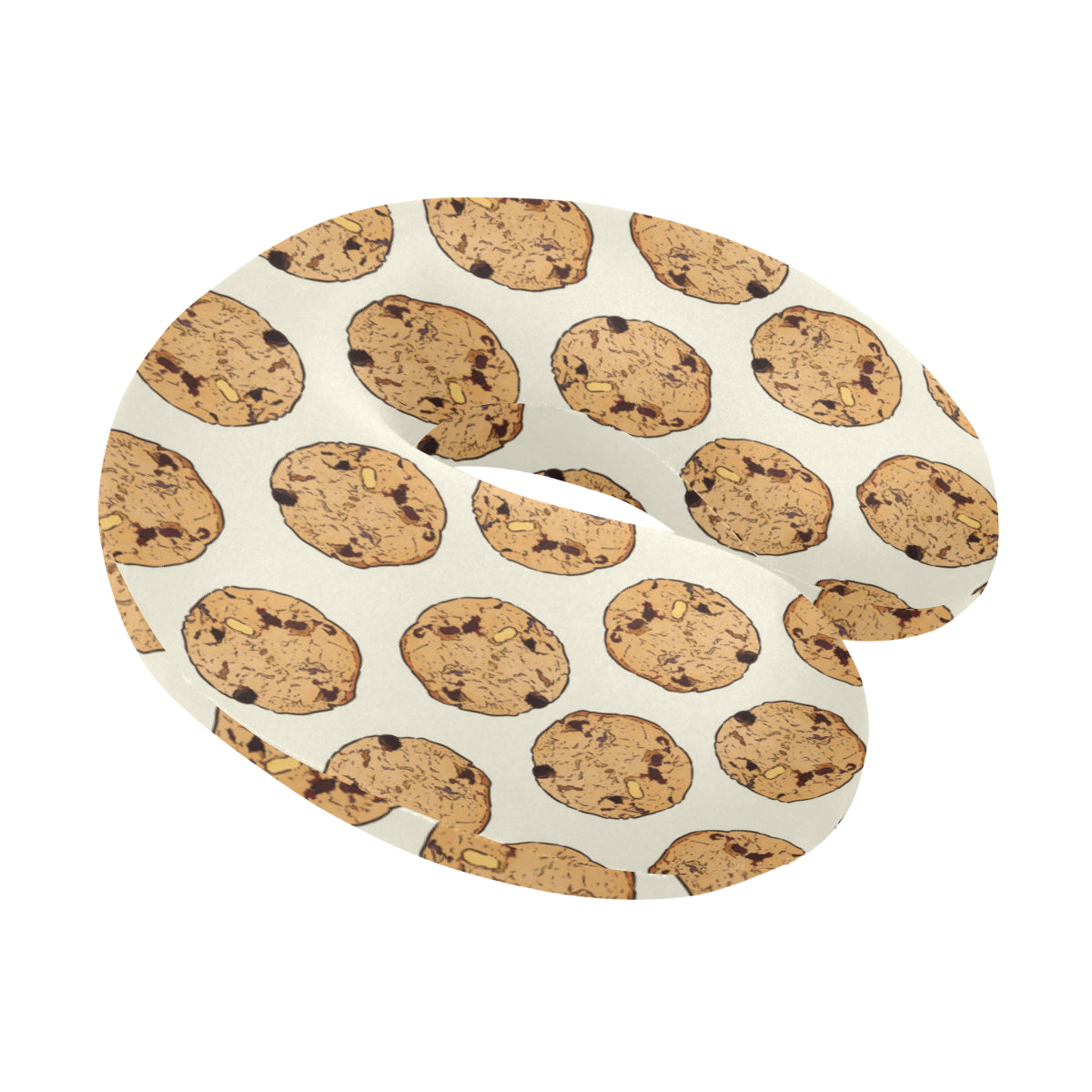 Cookie Pattern Print Design 05 U-Shaped Travel Neck Pillow