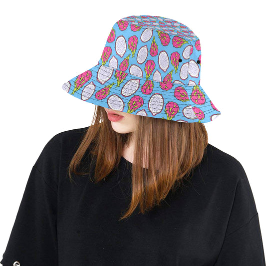 Dragonfruit Pattern Print Design DF04 Unisex Bucket Hat
