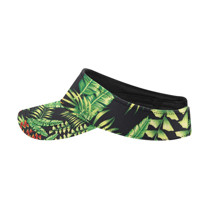 Hawaiian Flower Tropical Palm Leaves Unisex Sun Visor
