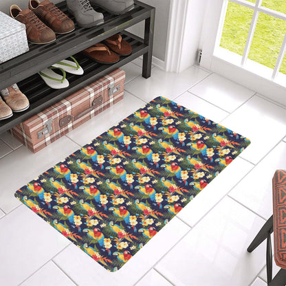 Parrot Themed Design Rubber Doormat