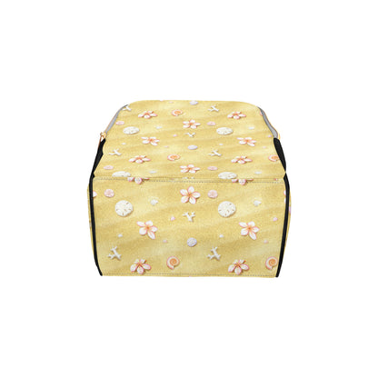 Beach Theme Print Diaper Bag Backpack