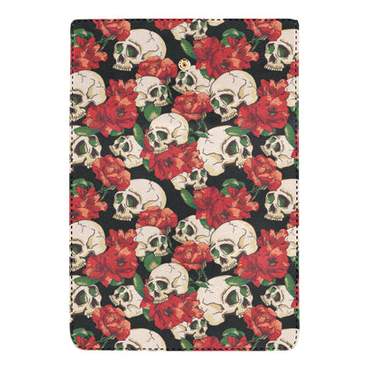 Skull Red Rose Women's Trifold Wallet