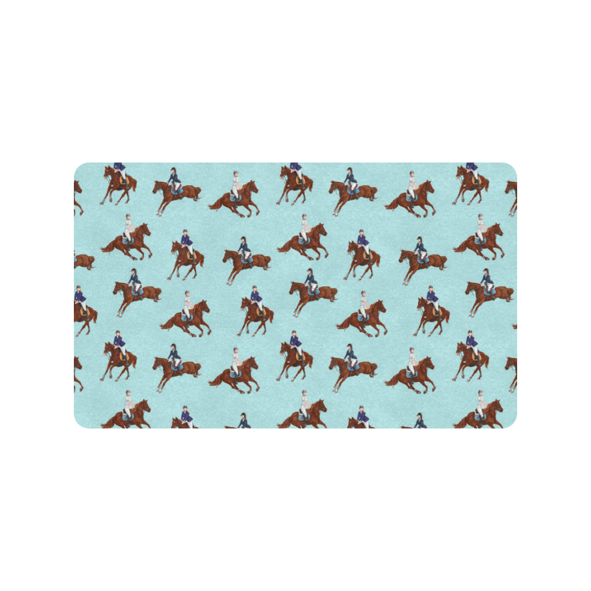 Equestrian Horse Riding Rubber Doormat