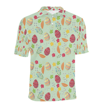 Easter Eggs Pattern Print Design RB07 Men Polo Shirt