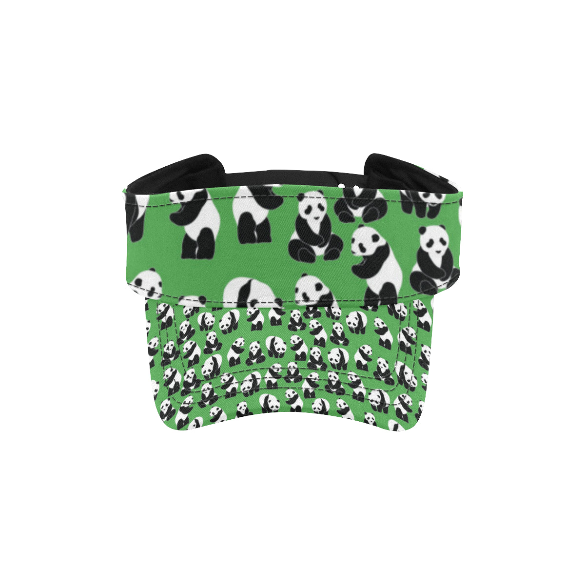 Panda Bear Pattern Themed Print Unisex Sun Visor
