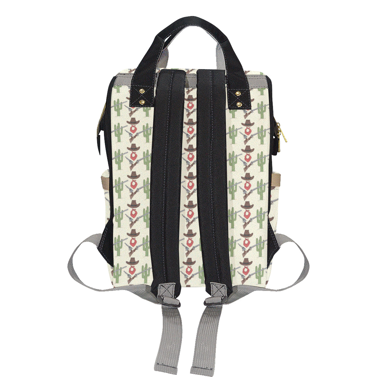 Western Cowboy Print Diaper Bag Backpack