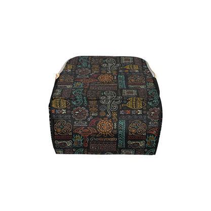 Polynesian Pattern Print Design A04 Diaper Bag Backpack