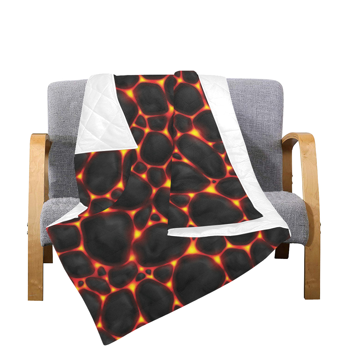 Lava Pattern Print Design 01 Premium Quilt