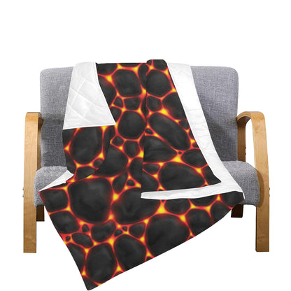 Lava Pattern Print Design 01 Premium Quilt
