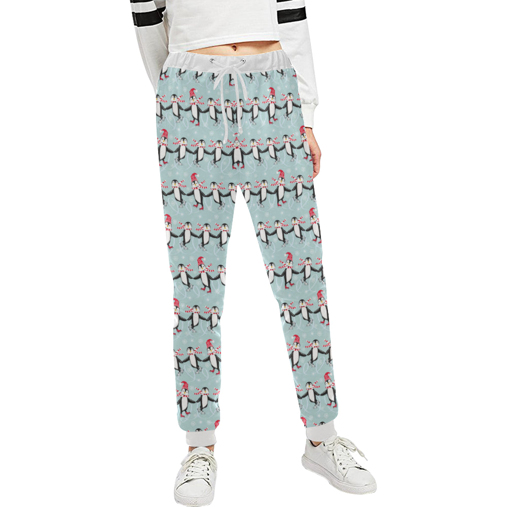 Penguin Sking Design Unisex Sweatpants