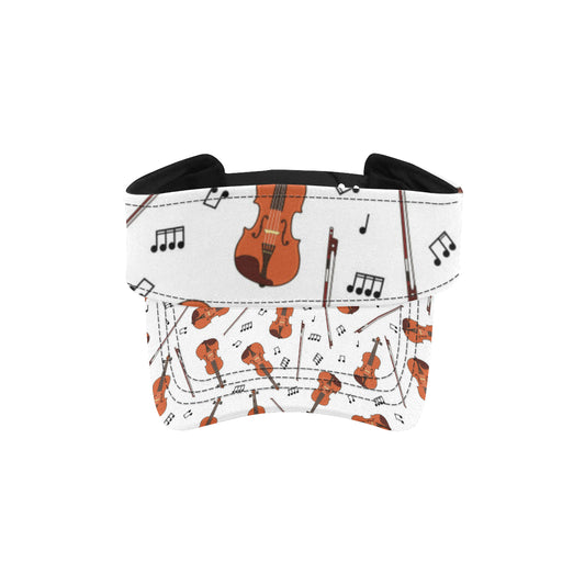 Violin Pattern Print Design 02 Unisex Sun Visor