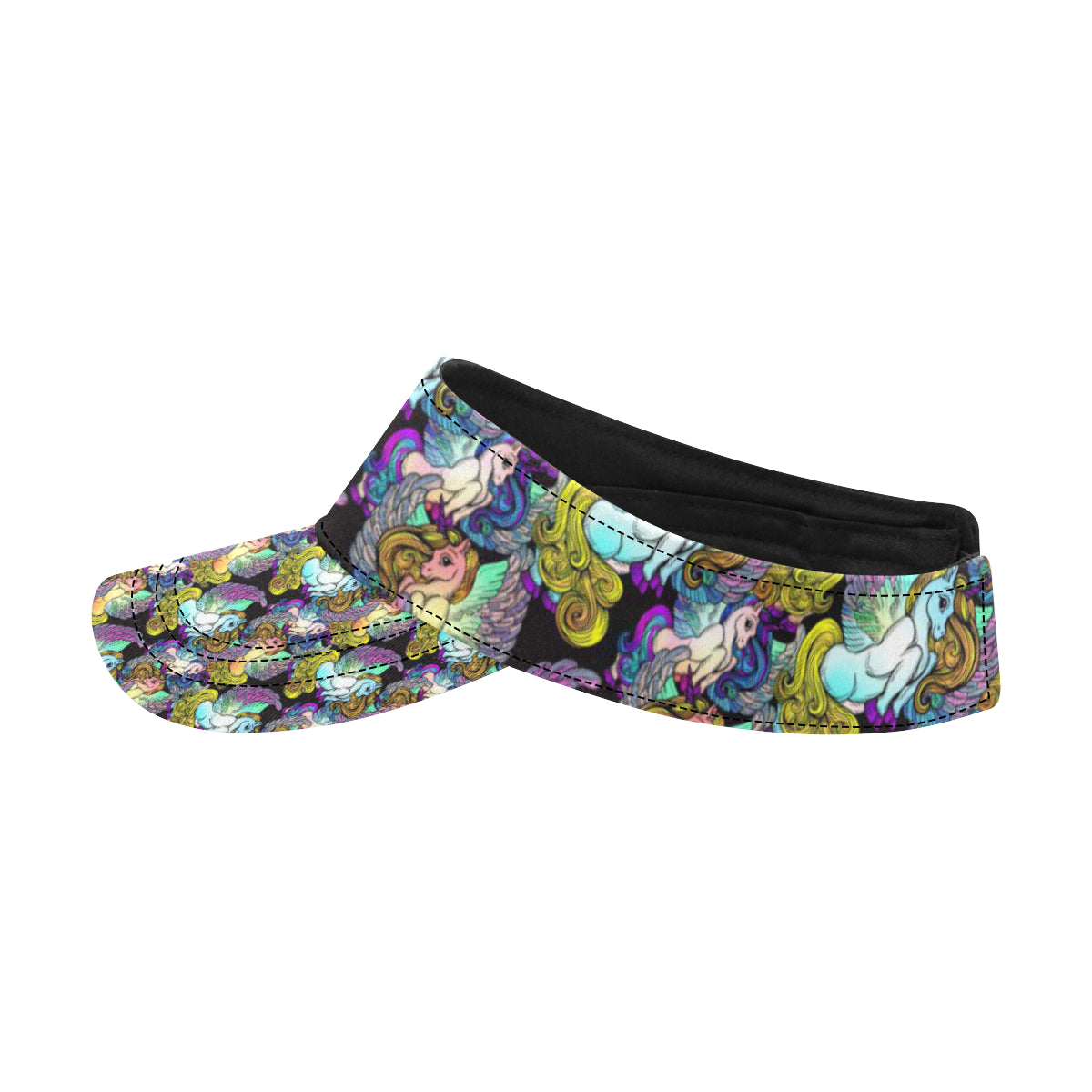 Unicorn With Wings Print Pattern Unisex Sun Visor