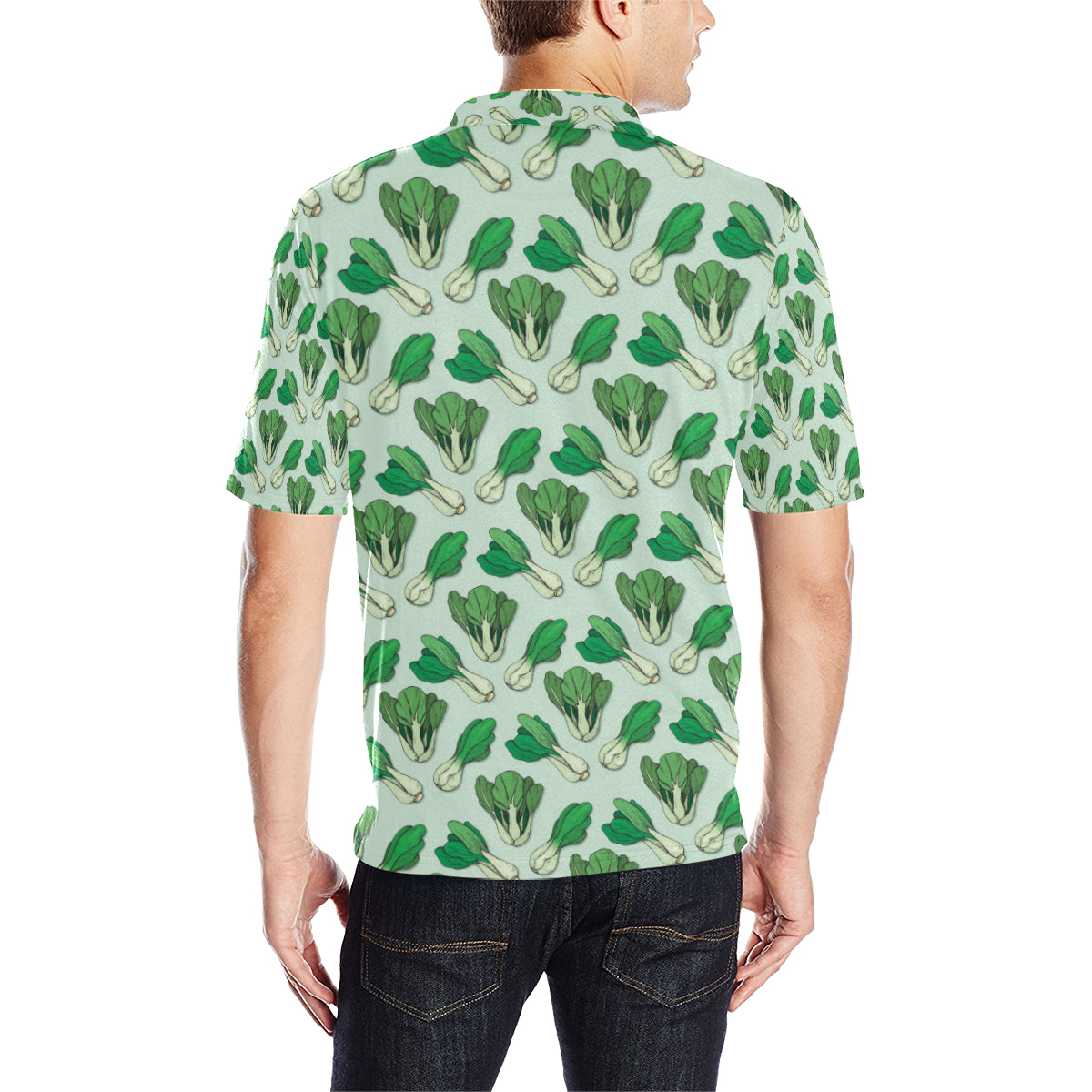 Bok Choy Pattern Print Design 01 Men Polo Shirt