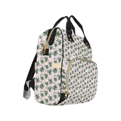 Aloha Beach Pattern Design Themed Print Diaper Bag Backpack
