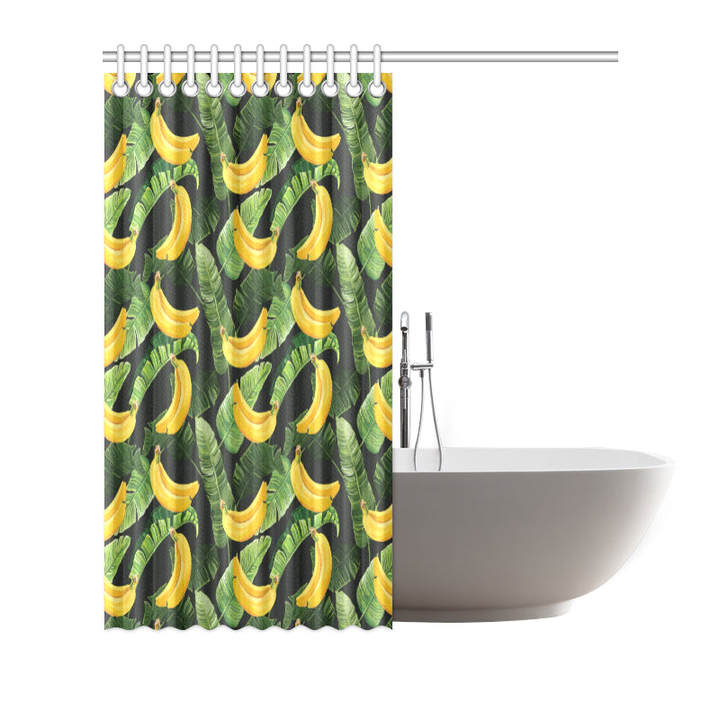 Banana Pattern Print Design BA01 Shower Curtain